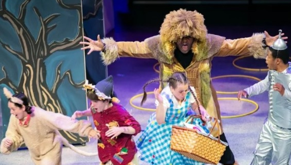 Summer Stage theater students rehearse "The Wizard of Oz".