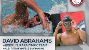 Former Haverford High swimmer David Abrahams competes at the Tokyo Paralympics.
