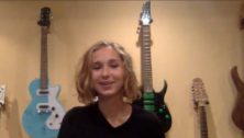Furlong teen Brynn Kremer and her Green Day guitar over her right shoulder