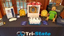 Tri-State Transportation Training and Safety Consulting, which made the Inc. fastest growing company list, has a display table of their products and services.