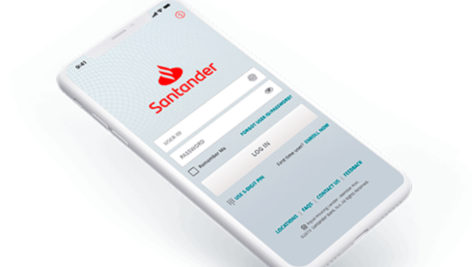 Santander Bank mobile app. Santander is filing for several branch closings in Pennsylvania., including one in Springfield.