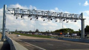 Turnpike toll gantry