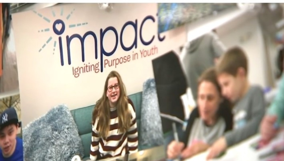 Kid voluntters at the Impact Center in Havertown.
