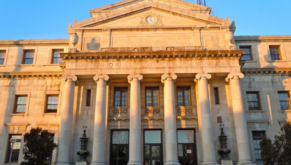 The Delaware County Courthouse in Media, completed in 1869.