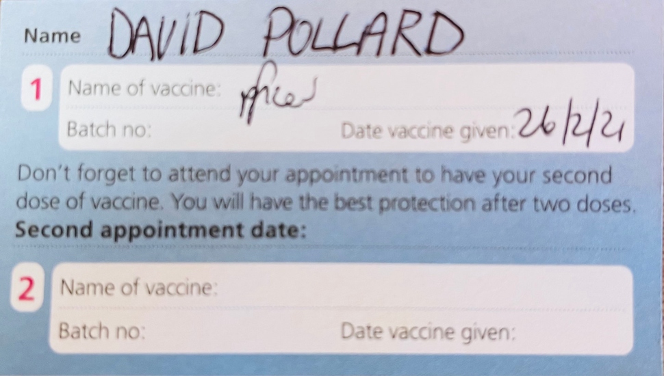 vaccine card
