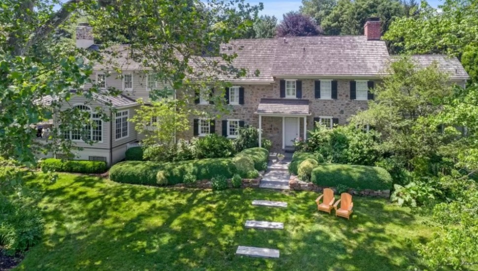 The exterior of a home for sale at 105 Brook Farm Road in Wayne.