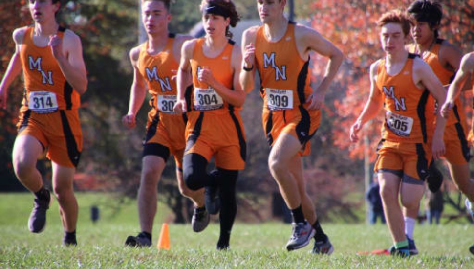 Marple Newtown High School student athletes out for a run.