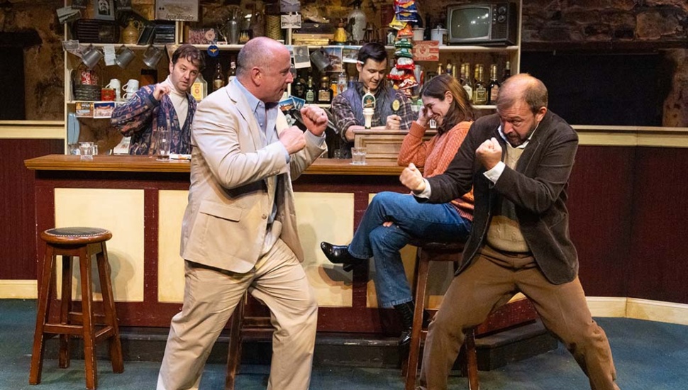 A scene from the play, The Weir, at the Hedgerow Theater.