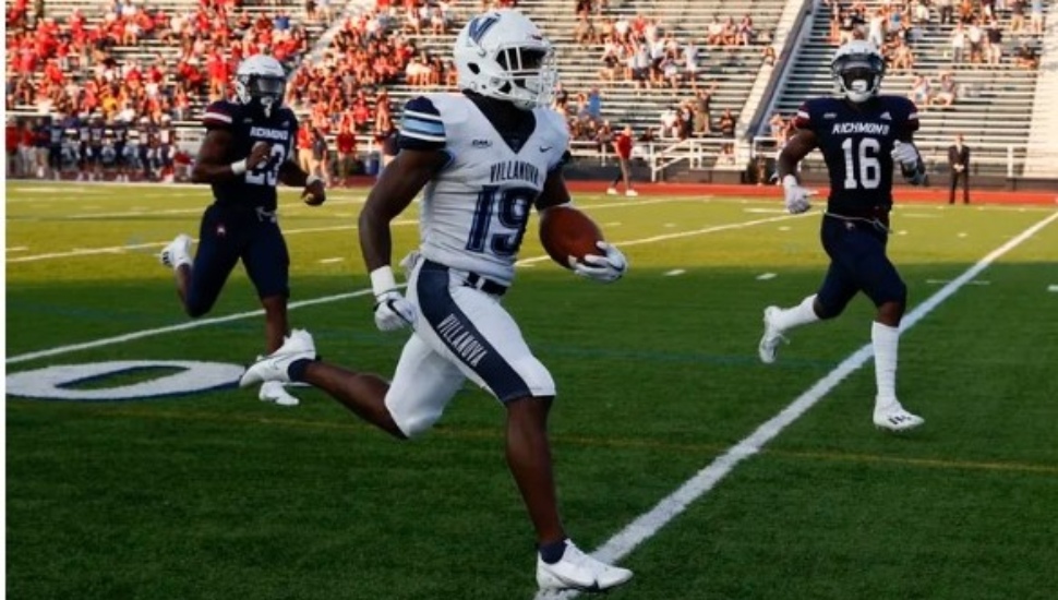 Villanova wide receiver Rayjoun Pringle.