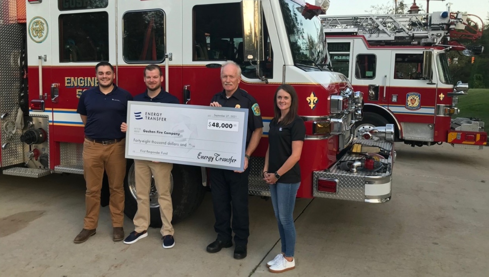 Energy Transfer Grants $48,000 to Goshen Fire Company for Emergency Equipment
