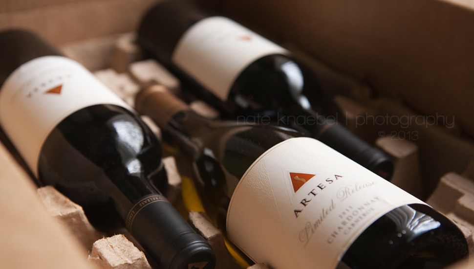 bottles in a box
