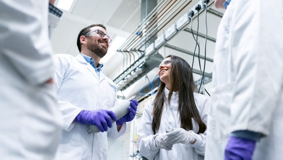 Chemical Engineers in a lab