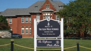 The front grounds of the Glen Mills School in Glen Mills.