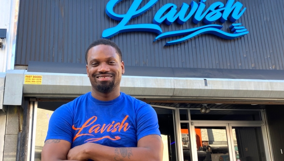 Robert Williams at his new Chester restaurant, Lavish Too