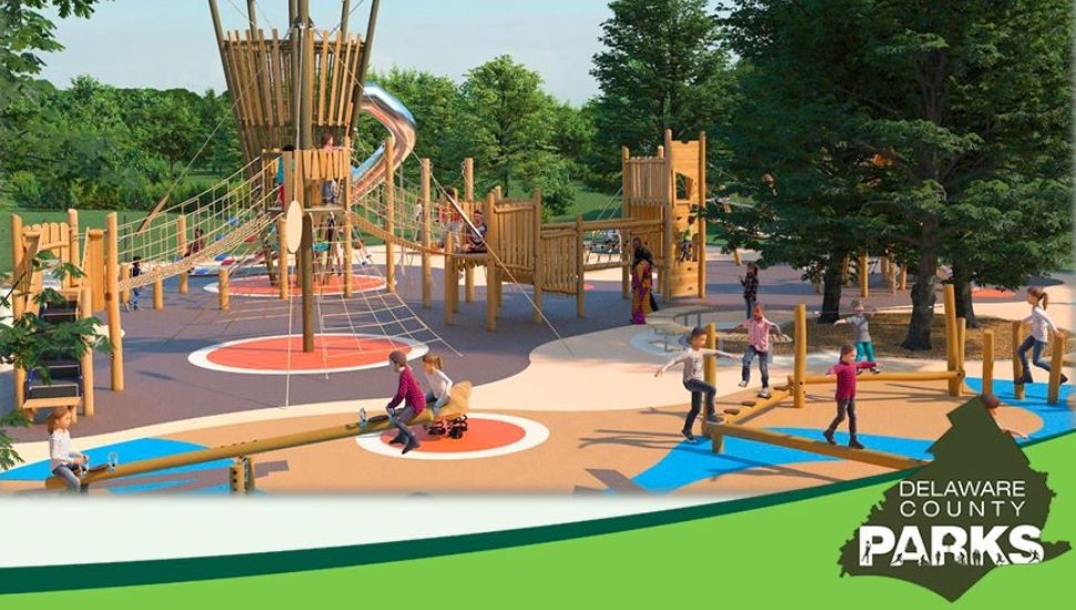 The proposed destination playground at Rose Tree Park in Media.
