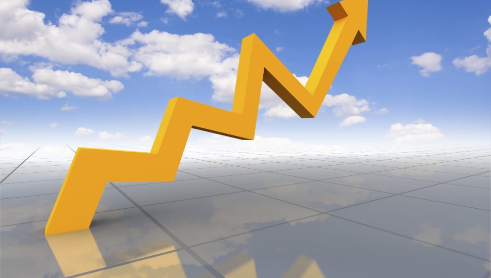 A graphic showing a crooked arrow moving toward the sky