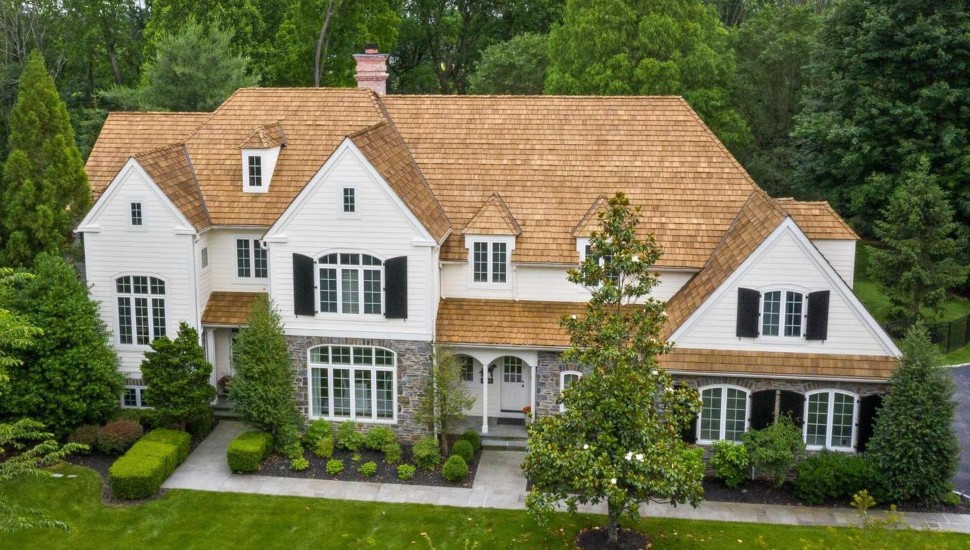The exterior of a home at 104 Spring House Lane in Newtown Square.