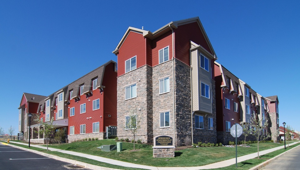 Bridgeview Apartments at Fairgrounds in Chester Township.