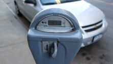 A parking meter.