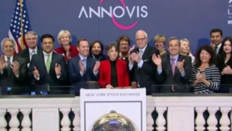 Annovis executives at the New York Stock Exchange.