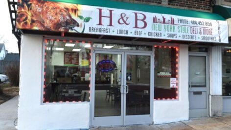 H&B New York Style Deli Peruvian Food on State Road.