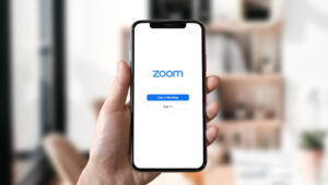 Zoom on an iPhone