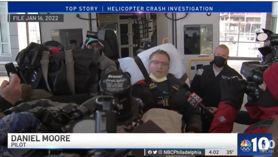 Helicopter pilot Daniel Moore.