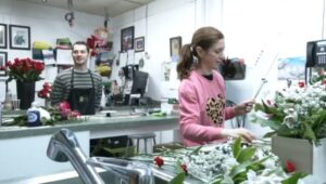 Farrell's Florist in Drexel Hill gets flowers ready for Valentine's Day customers.