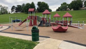 Clever Park play area in Robinson Township.