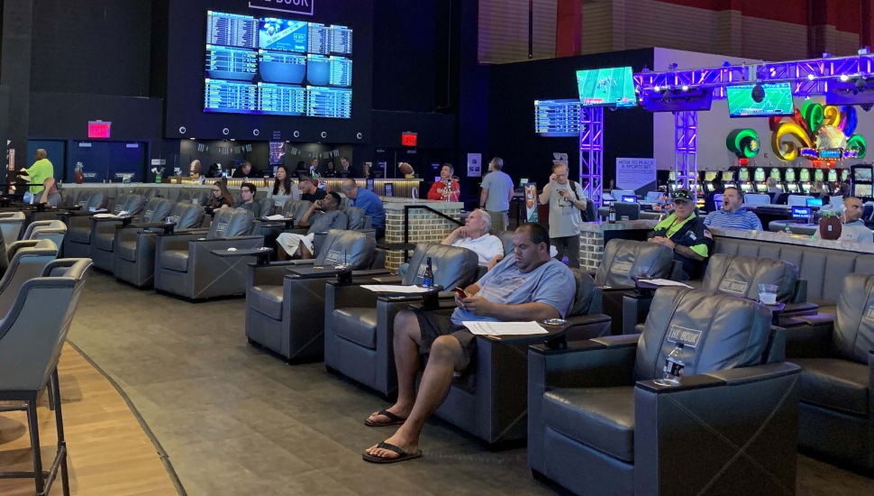 Harrah's Philadelphia in Chester sports wagering.