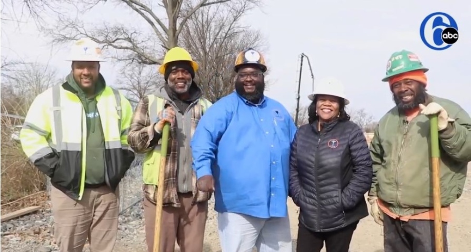 Mary Lopez with some of her employees.