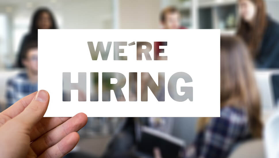 We're Hiring Sign