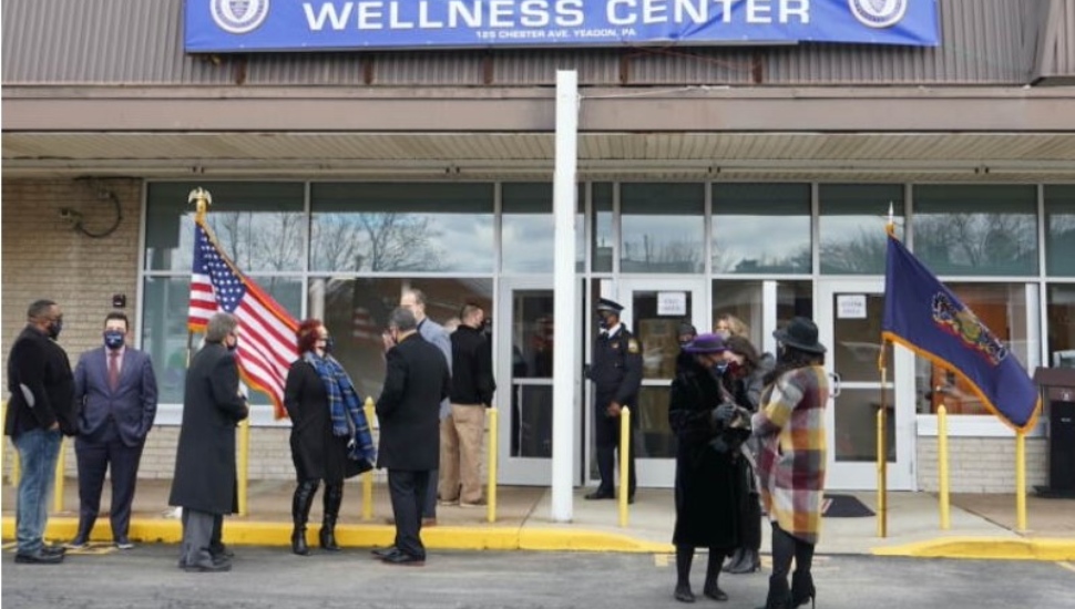The COVID-19 vaccination center, now the headquarters for the Delaware County Health Department.