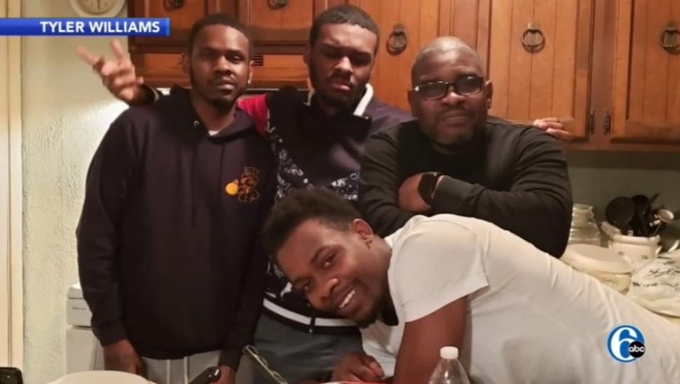Tyler Williams, on the left, and his siblings.