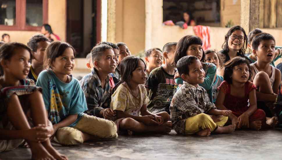 kids sitting