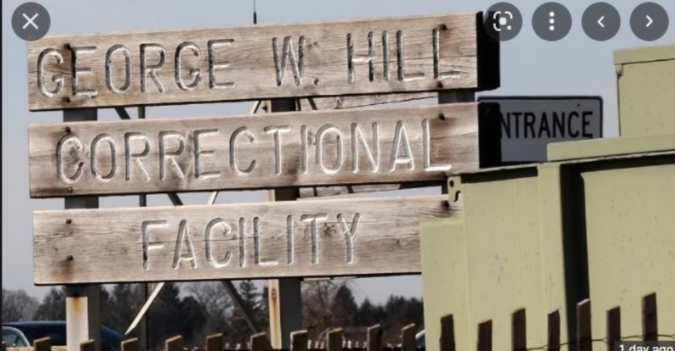Sign for the George W. Hill Correctional Facility
