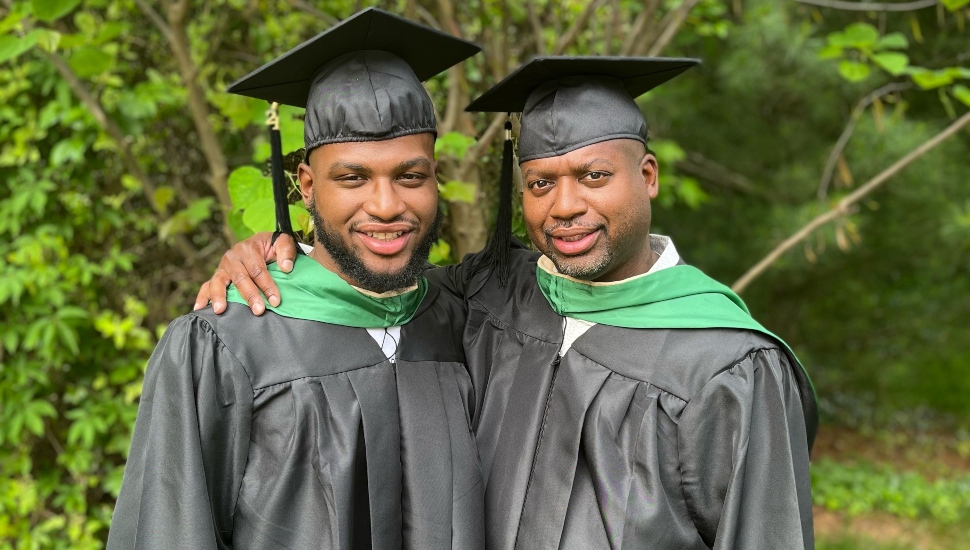 father and son graduate