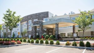 One of Delaware County's newer hotels to bring tourism to the area, the Courtyard Marriott at Springfield Country Club.
