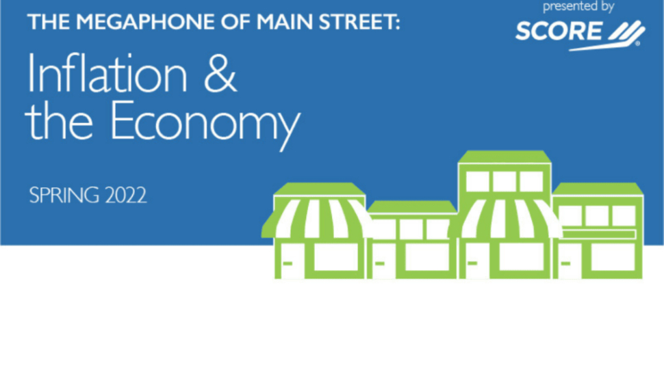 SCORE Title Card for Megaphone Survey on Inflation & the Economy