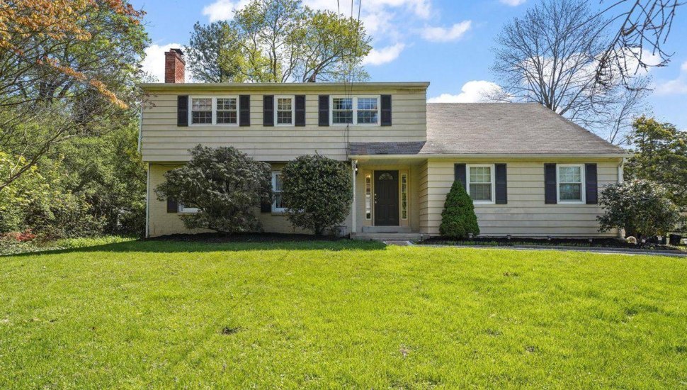The exterior of a home up for sale in Wallingford.