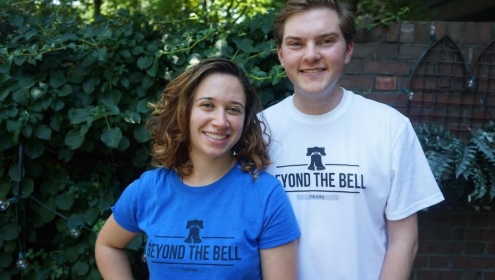 Rebecca Fisher (left) and Joey Leroux