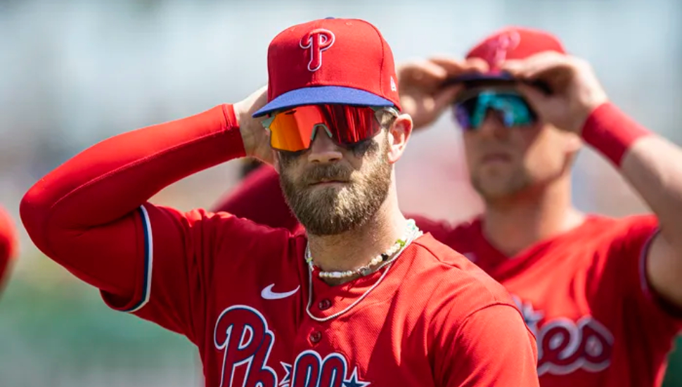 Phillies player Bryce Harper