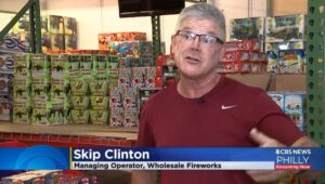 Skip Clinton of Wholesale Fireworks in Boothwyn.