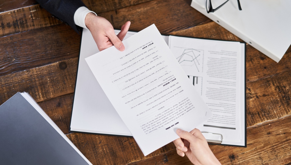 Document getting passed from one person to another