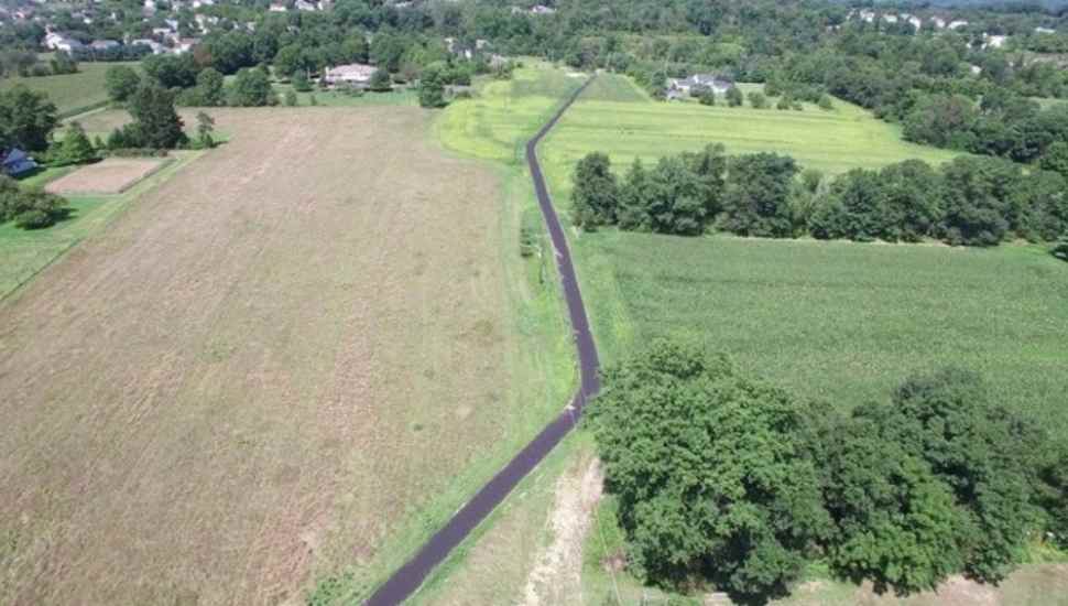 trail through green countryside