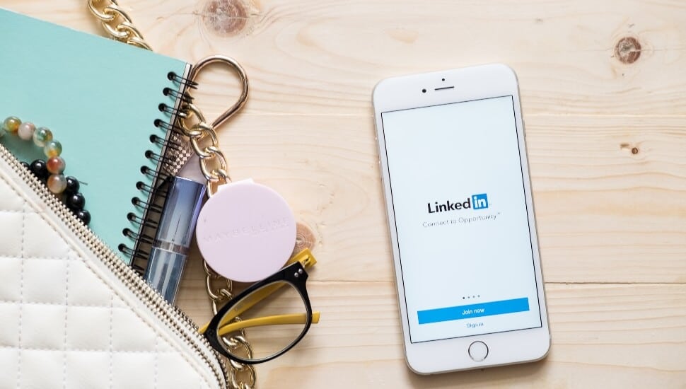 Linked On a cell Phone