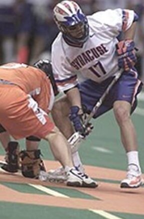 Chris Bickel playing Lacrosse at Syracuse