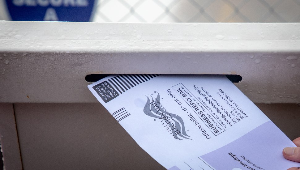 letter in a mailbox