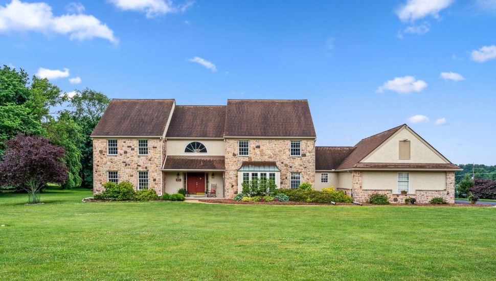 An Amish-built Colonial home at 534 Longfellow Lane in Media.