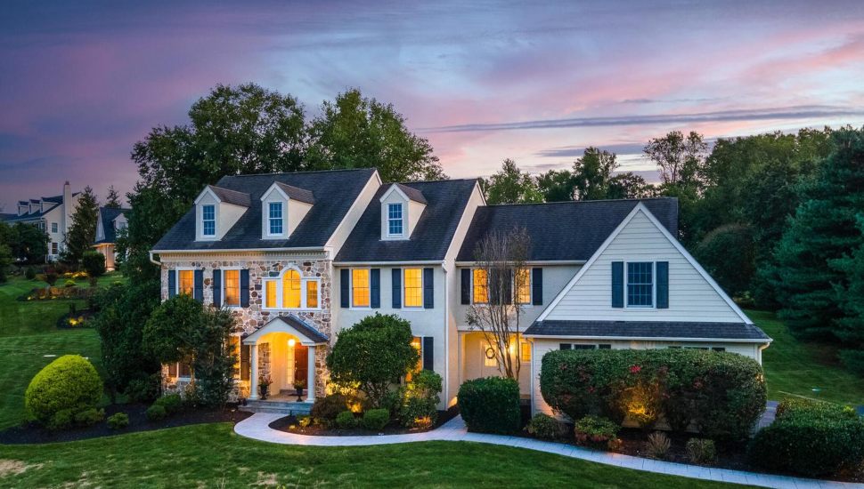 The house and front property of 1034 Tyler Drive in Newtown Square